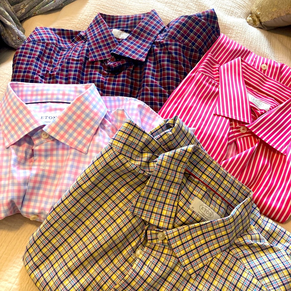 Assorted Men’s Eton Contemporary Dress Shirts